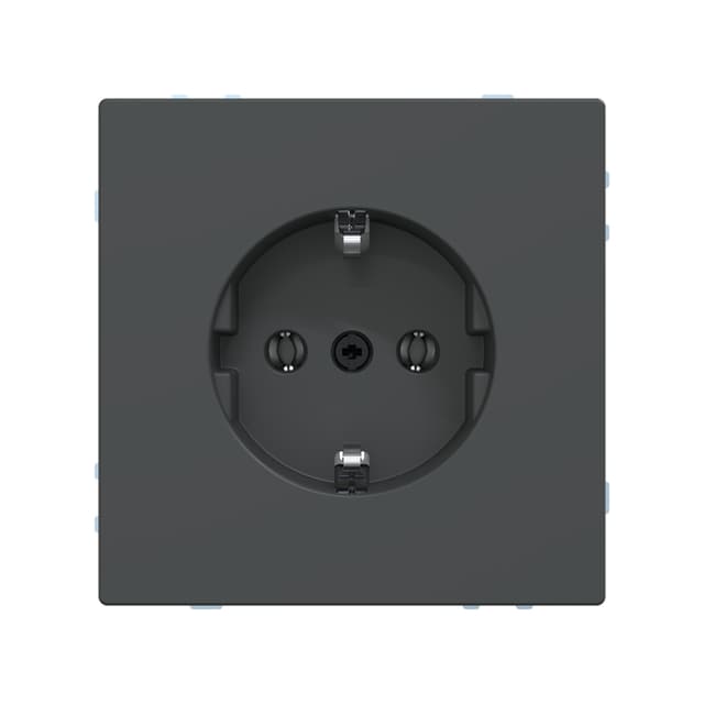 Розетка мех-м, MERTEN, MTN2301-6034, D-Life шторки винт.зажим антрацит