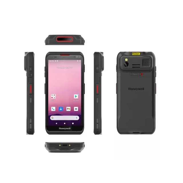 Терминал сбора данных, Honeywell, EDA56-00AE81N21RK, 5.5" , сенсорный, без eSIM и отпечатков, WLAN (Wi-Fi 6), без WWAN, GMS, фронтальная и тыловая камера, 6 ГБ ОЗУ, 128 ГБ ПЗУ, увеличенная батарея, IP67, чёрный + ПО Cleverence