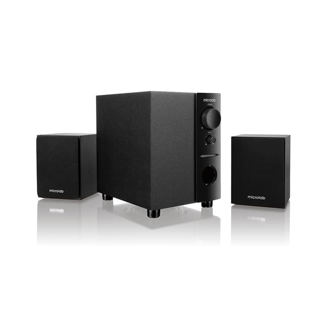 Акустическая система, Microlab, M-109, 2.1, 10Вт (2,5Вт*2+5Вт), Выход RCA sokets, Вход 3,5 MiniJack, Чёрный