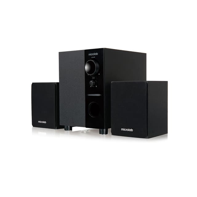 Акустическая система, Microlab, M-109, 2.1, 10Вт (2,5Вт*2+5Вт), Выход RCA sokets, Вход 3,5 MiniJack, Чёрный