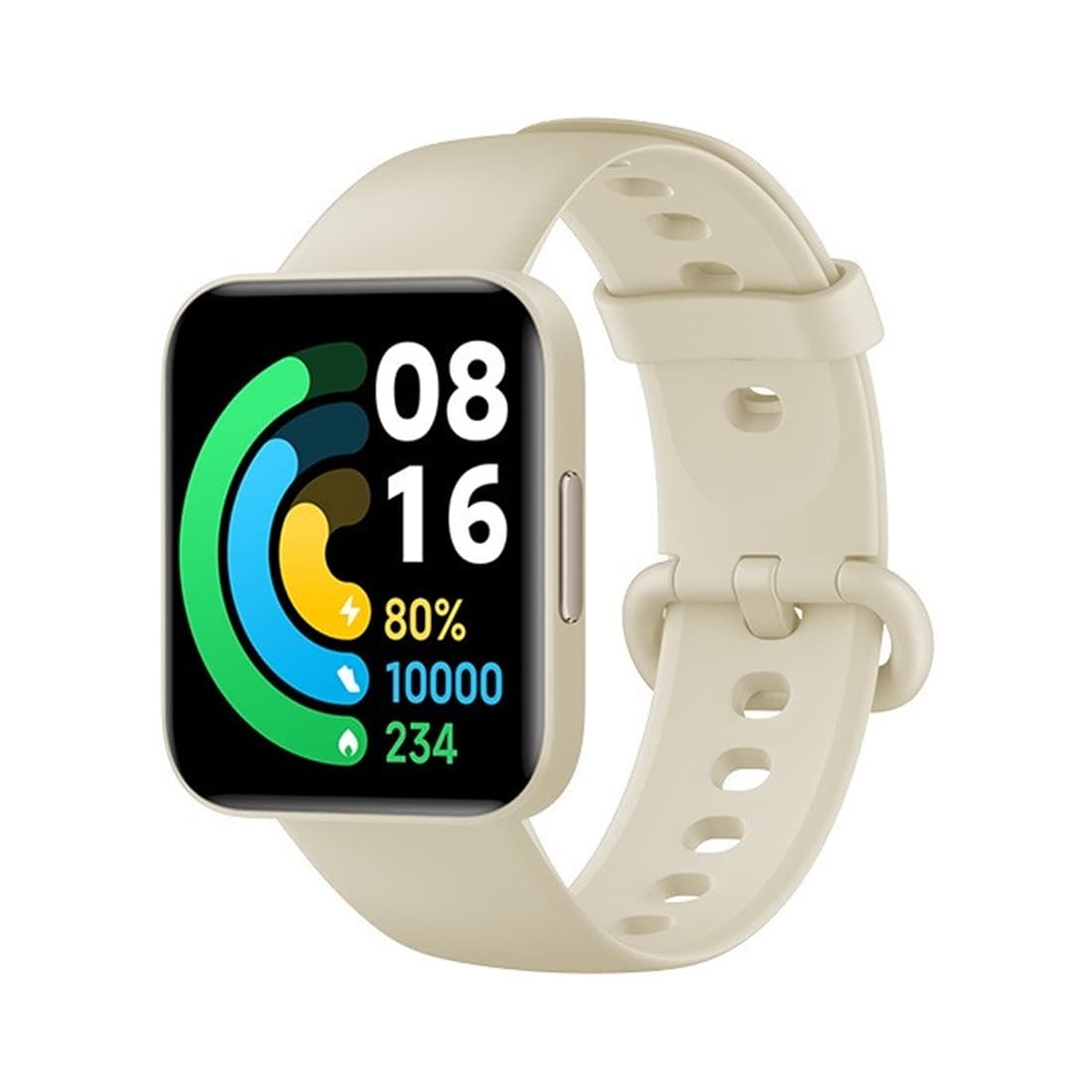 Смарт часы, Xiaomi, Poco Watch, M2131W1, Дисплей 1.6" AMOLED, Разрешение 320 x 360, Водонепроницаемые (5 АТМ), GPS+GLONASS, Galileo, BDS, Батарея 225 мАч, Вес 31 гр, Бежевый