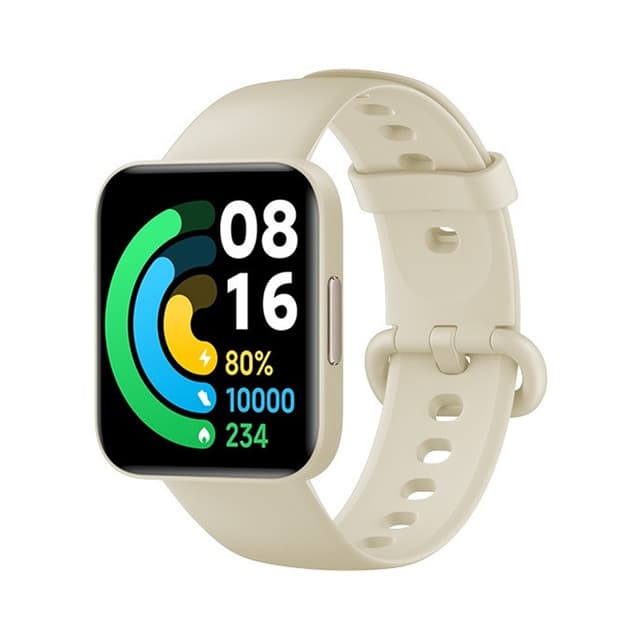 Смарт часы, Xiaomi, Poco Watch, M2131W1, Дисплей 1.6" AMOLED, Разрешение 320 x 360, Водонепроницаемые (5 АТМ), GPS+GLONASS, Galileo, BDS, Батарея 225 мАч, Вес 31 гр, Бежевый