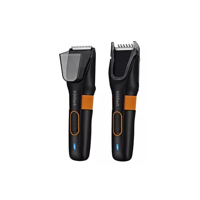 Машинка для стрижки, Kitfort, КТ-3130-2, Мощность 3,6 Вт, Длина стрижки с гребнем 1 мм/ 35 мм, Материал лезвий нержавеющая сталь, Цвет черно-оранжевый