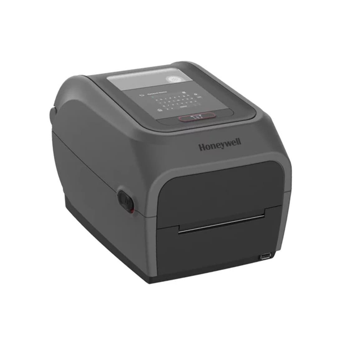 Принтер этикеток, Honeywell, PC45T000000300, термотрансферный, 300 dpi, ширина печати до 4", сенсорный дисплей, Ethernet, без кабеля питания, чёрный