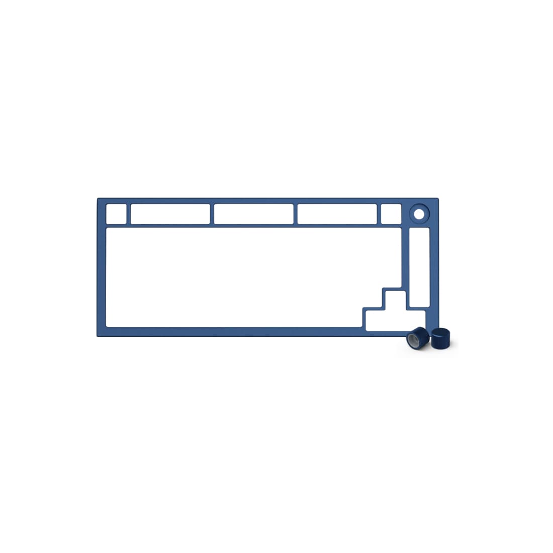 Запчасть к клавиатуре верхняя панель, Glorious, GMMK Pro Top Frame, GLO-ACC-P75-TF-NB, алюминий, синий