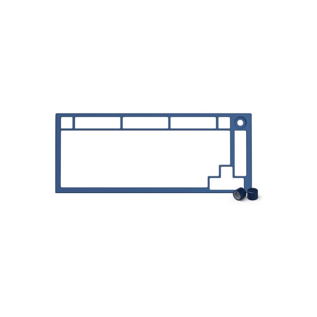 Запчасть к клавиатуре верхняя панель, Glorious, GMMK Pro Top Frame, GLO-ACC-P75-TF-NB, алюминий, синий