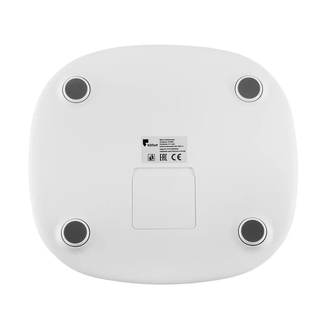 Весы, Kitfort, КТ-808, Материал корпуса / платформы пластик, Максимальная нагрузка 180 кг,Точность измерения (шаг деления) 100 г,Единицы измерения килограммы, Цвет Белый