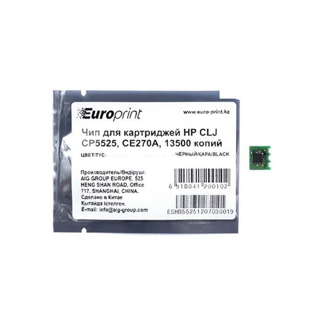 Чип, Europrint, CE270A, Для картриджей HP CLJ CP5525, 13500 страниц.