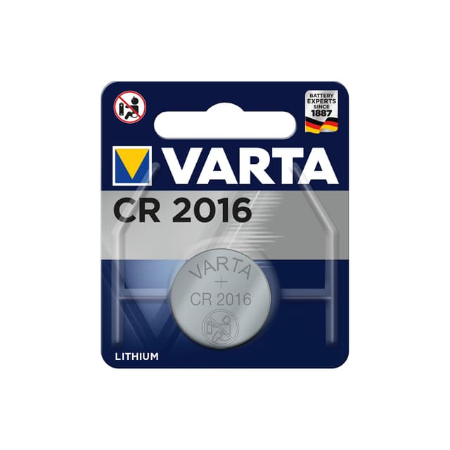 Батарейка, VARTA, CR2016-BP1, Lithium Battery, CR2016, 3V, 1 шт., в блистере