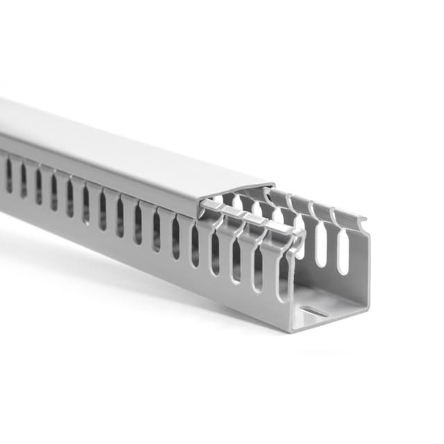 Кабельный канал пластиковый, Deluxe, 25х25х2000мм, (ширина х высота х длина) перфорированный