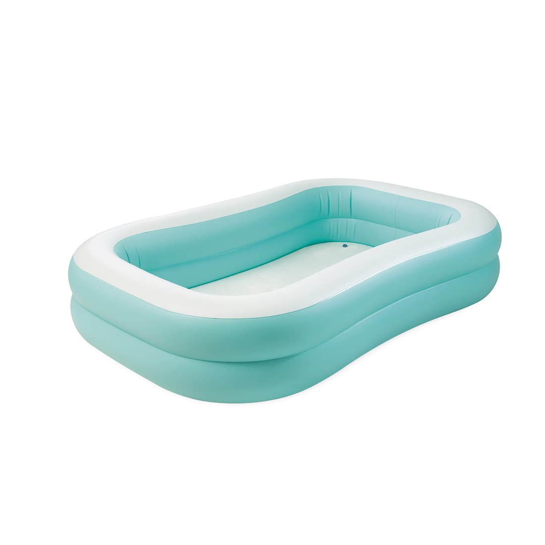Семейный надувной бассейн Aqua Swim Center Family 229 х 152 х 48 см, INTEX, 57181NP, Винил, 600л., 3+, Двухкамерный, Бело/зелёный, Цветная коробка