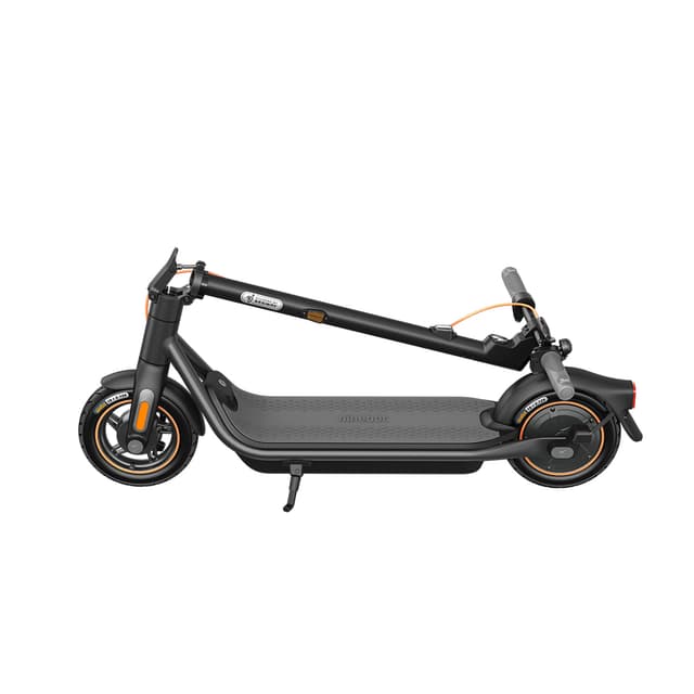 Электросамокат, Ninebot, KickScooter F65U, Складной дизайн, Запас хода до 65 км, Максимальная скорость 30 км/ч, Мощность двигателя 400 Вт, Преодоление макс. уклона 20%, Размер шин 10 дюймов, Влагозащита IPX5, Серый