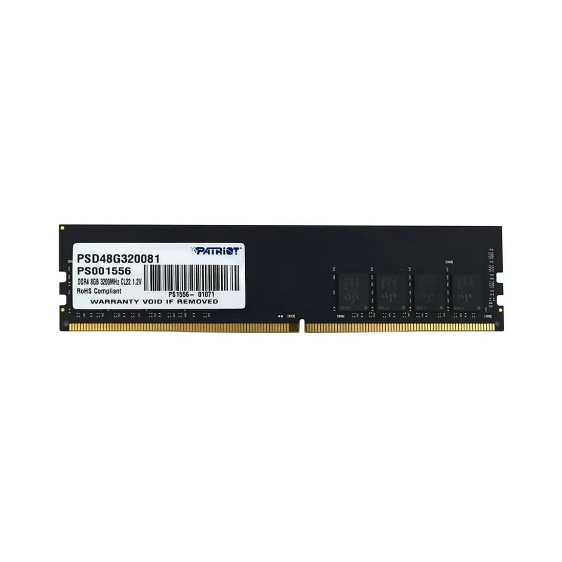 Модуль памяти, Patriot, SL PSD48G320081 DDR4, 8GB, DIMM <PC4-25600/3200MHz>