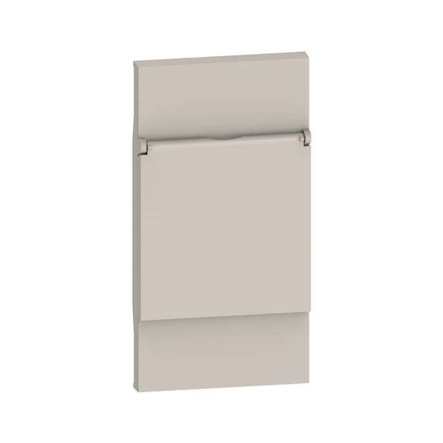 Лицевая панель, Bticino, KМ04Р, Living Now с крышкой для розеток 2К+З нем. стандарта 2 модуля песочный