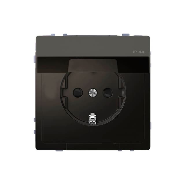 Розетка мех-м, MERTEN, MTN2310-6034, D-Life 16А с крышкой антрацит
