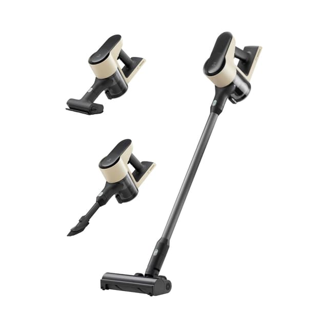 Беспроводной вертикальный пылесос, Roborock, H5 (H8D1A), Вес 1.55 кг, Мощность всасывания 158 аВт, Потребляемая мощность 480 Вт, Время зарядки 2.5 ч, Время работы до 90 мин, Уровень шума 72 дБ, Объём пылесборника 400 мл, Тип уборки сухая, Черный