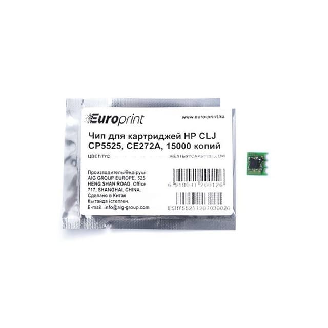 Чип, Europrint, CE272A, Для картриджей HP CLJ CP5525, 15000 страниц.