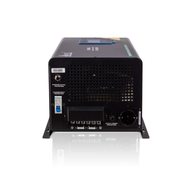 Инвертор, SVC, MP-4048, Мощность 4000ВА/4000Вт, Рабочее напряжение: 160-265B, Вход 48В/220В, Выходное напряжение 160-265В, Чистая синусоида, Зарядный ток 45 А, Время переключения режимов 4-6 мс, Кулер 9 см, Клеммное подключение, Чёрный