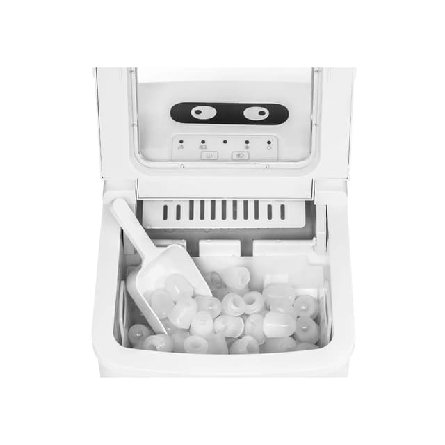 Льдогенератор, Kitfort, КТ-1812, Пальчиковый лед, Объем резервуара 2л, 12 кг/сутки, Климатический класс SN/N/ST/T, Изобутан R600a, Уровень шума до 43 дБ, Кнопочное управление, Белый