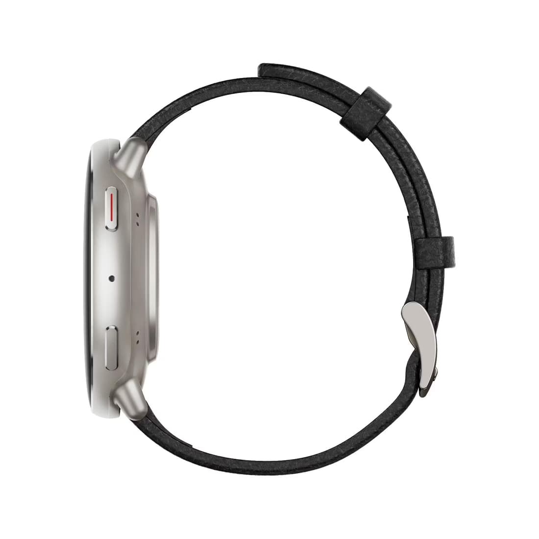 Смарт часы, Amazfit, Active 2 Round A2437 Black Leather, Дисплей 1.32" AMOLED HD, Разрешение 353 PPI, Яркость до 2000 нит, Сапфировое стекло, Водонепроницаемость (5 АТМ), Пятиспутниковое позиционирование, Батарея 270 мАч, Черный кожаный ремешок