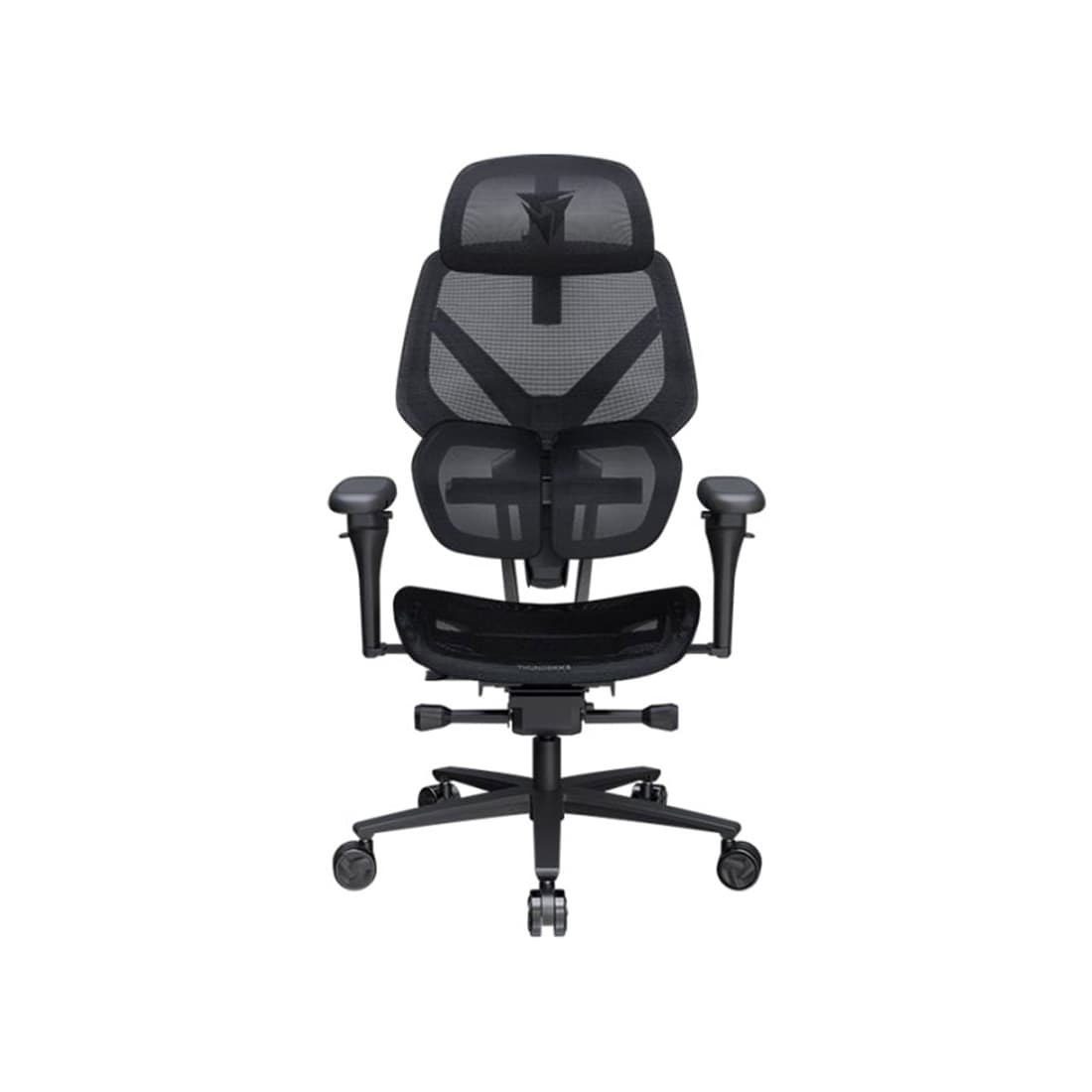 Игровое компьютерное кресло, ThunderX3, FLEX Pro-Mesh Black, Воздухопроницаемое сетчатое покрытие, (Ш)85*(Г)50*(В)120 (140) см,Чёрный