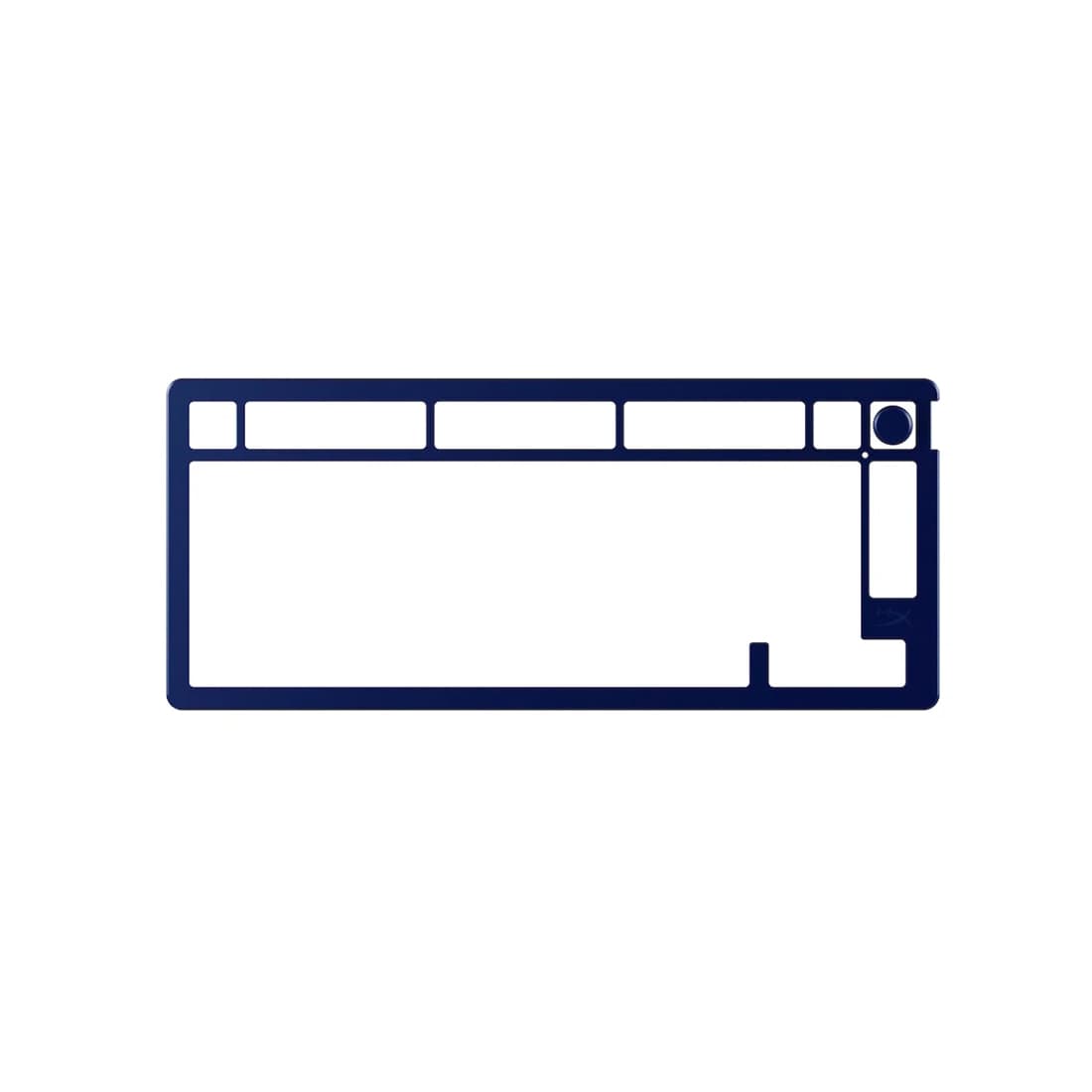 Запчасть к клавиатуре верхняя панель, HyperX, Alloy Rise 75, 85U15AA, Алюминий, Темно-синий