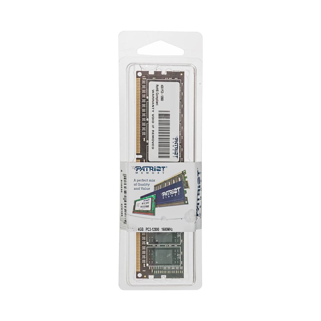 Модуль памяти, PATRIOT, SIGNATURE PSD34G16002 DDR3, 4GB, DIMM <PC3-12800/1600MHz>