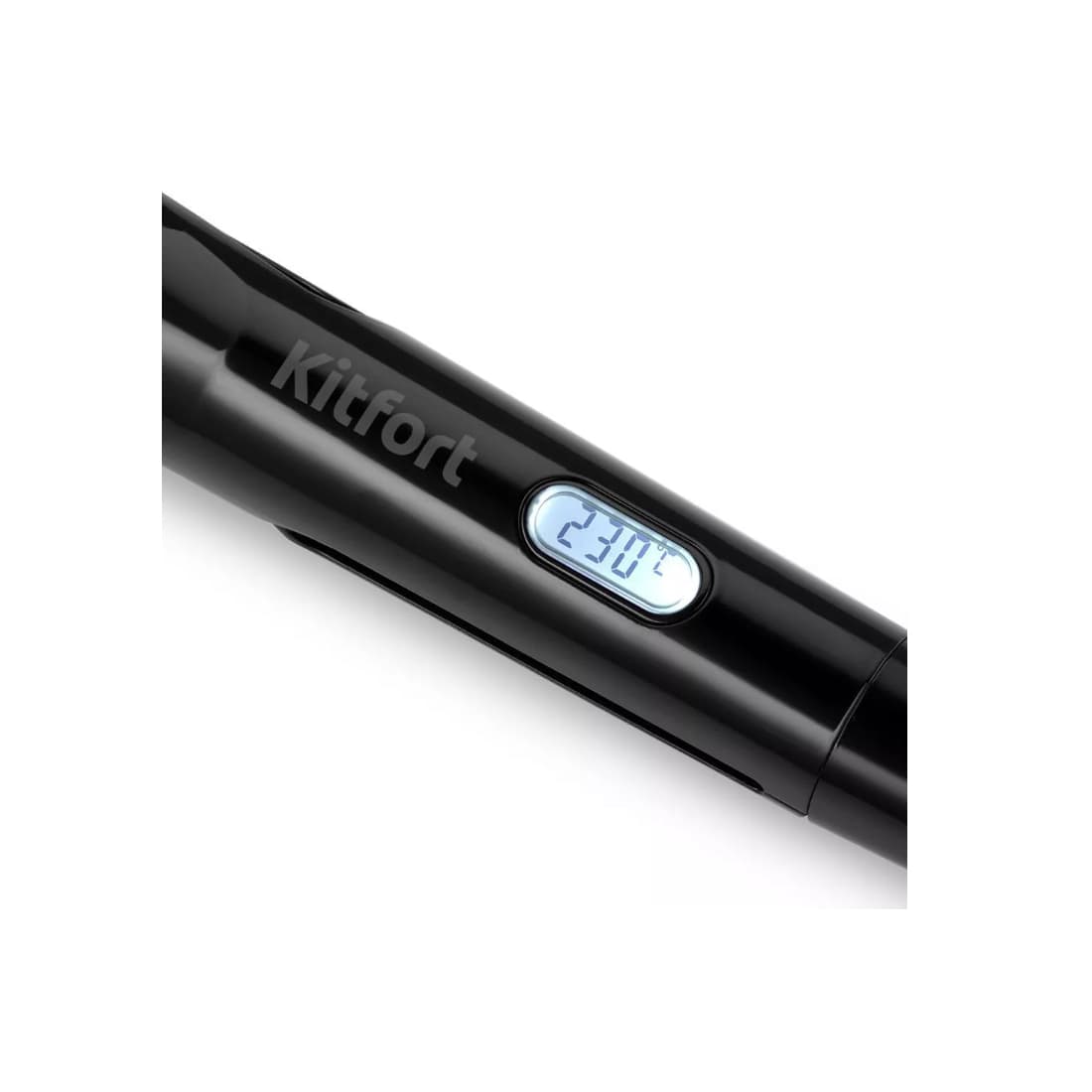 Выпрямитель для волос, Kitfort, КТ-3225, 11 режимов, Температура нагрева 130-230°C, Керамическое покрытие, Дисплей, Время нагрева 30 сек, Мощность 45 Вт, Черный
