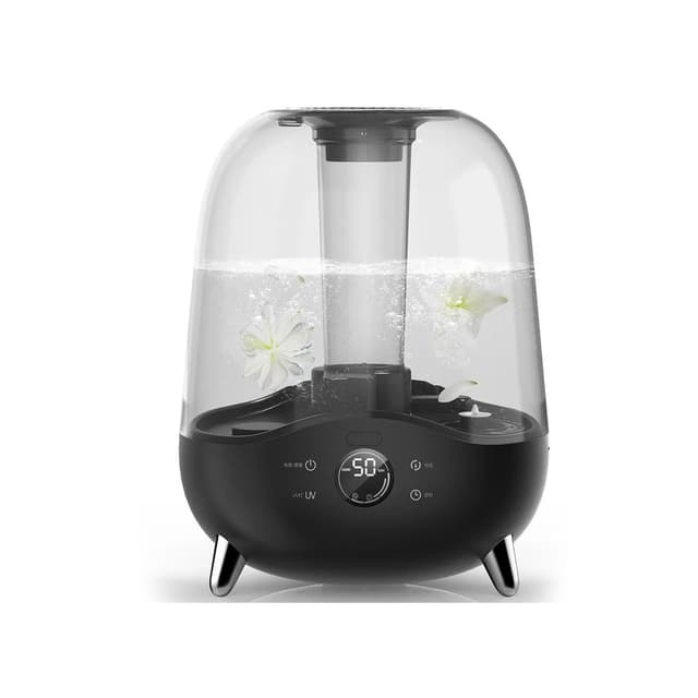 Увлажнитель воздуха, Deerma, DEM-F327W, Номинальная мощность 25 Вт, Объем 5 л, Стерилизация УФ-облучением, Скорость испарения 300 мл/ч, Черный