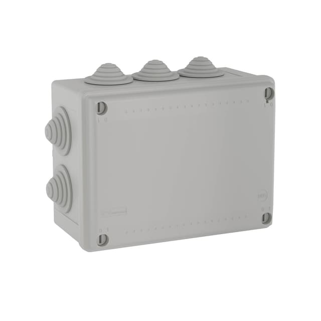 Коробка ответвительная с 10 кабельными вводами, DKC, 54100, д.32мм, IP55, 190х140х70 мм