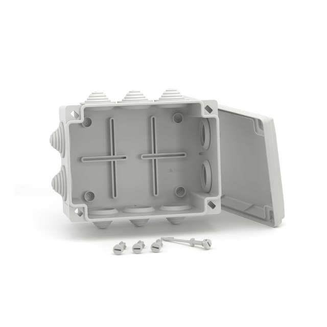 Коробка ответвительная с 10 кабельными вводами, DKC, 54100, д.32мм, IP55, 190х140х70 мм
