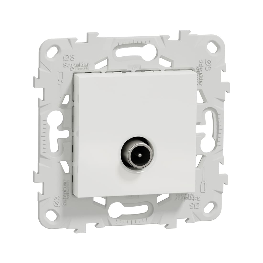 Розетка TV, SE, NU546218, Unica New одиночная белый