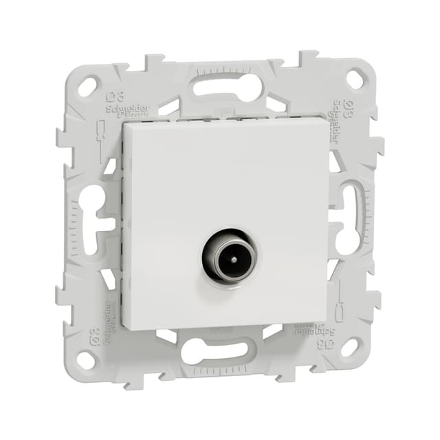 Розетка TV, SE, NU546218, Unica New одиночная белый