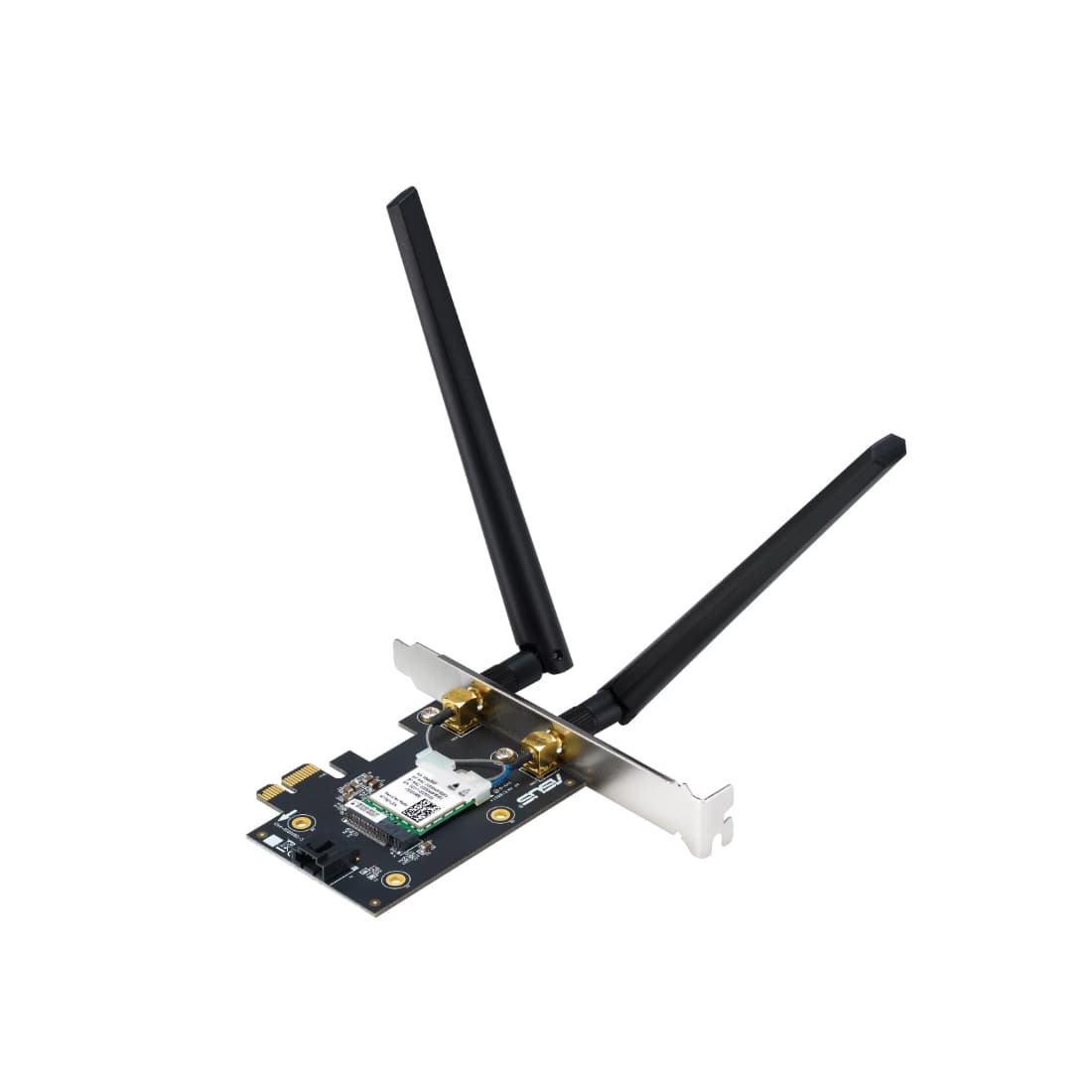 Беспроводной сетевой адаптер, ASUS, PCE-BE6500, WiFi 7, 802.11be, 2,4 ГГц / 5 ГГц / 6 ГГц, BE6500, Bluetooth 5.4,