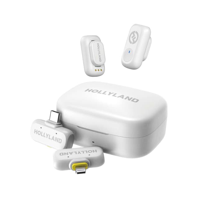 Петличный микрофон, Hollyland, Lark A1 Combo, 48 кГц/24 бит Hi-Fi звук, 3-уровневое интеллектуальное шумоподавление, Универсальная совместимость, Регулировка эквалайзера и реверберации, Автоматическая защита от перегрузки, Срок службы батареи 54 часа, Диапазон прямой видимости 200 м, Компактная магнитная конструкция, 6-уровневая регулировка усилени, Белый