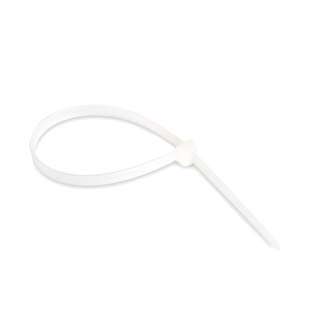 Хомут нейлоновый, Deluxe, СП 3.6*100 мм (Б), белый (100 штук в упаковке)