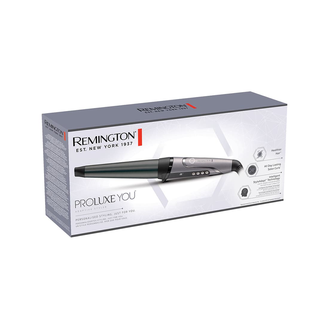 Плойка конусная, Remington, CI98X8, Мощность 56W, 9 режимов нагрева, Температура нагрева 130- 210°C, Автоотключение, Серебристый