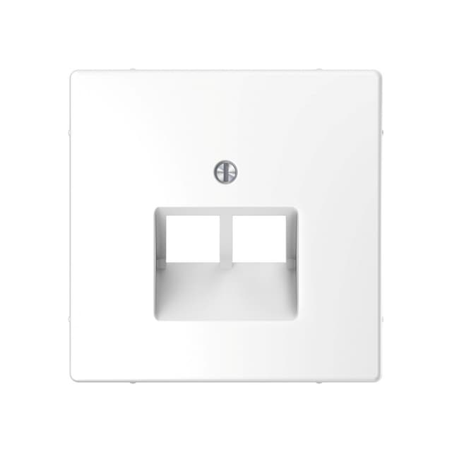 Центральная накладка, MERTEN, MTN4522-6035, D-Life для розетки 2-ой RJ45 белый лотос