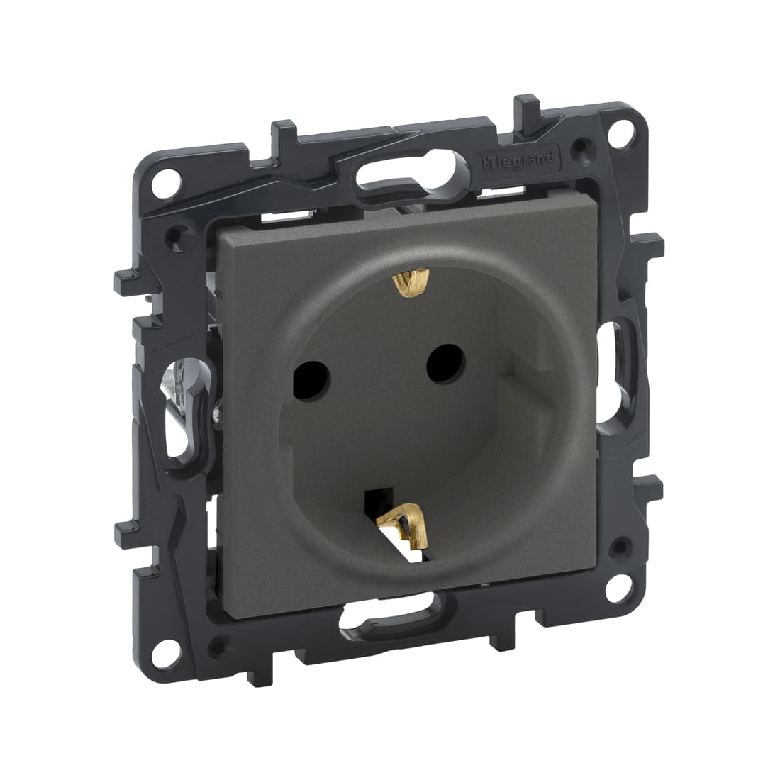 Розетка 2К+З, Legrand Niloe Step, 863421, 16А 250 В винт. Кл. Сталь