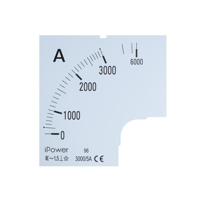 Шкала для амперметра, iPower, 3000/5 96*96 (scale)