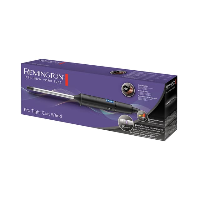 Плойка, Remington, CI6X10, Мощность 25W, 10 температурных режимов, Автоотключение, Защита от перегрева, Ионизация, Материал покрытия керамика и турмалин, Серый-черный