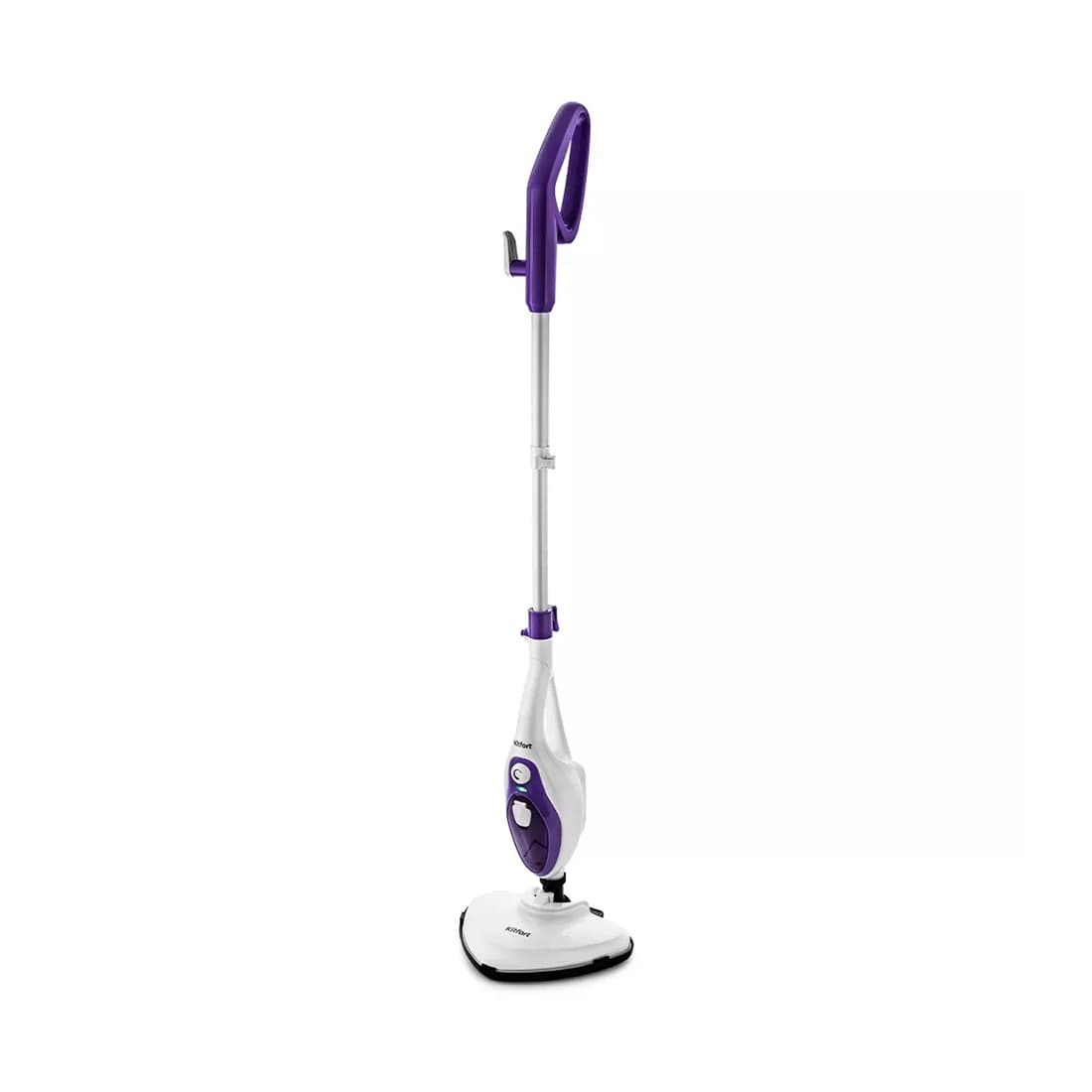 Паровая швабра, Kitfort, КТ-1004-4, фиолетовый, Мощность 1500Вт, Ёмкость резервуара 350мл, Пластик, Подача пара 8-35г/мин, Длина шнура 4.8м, Фиолетовый