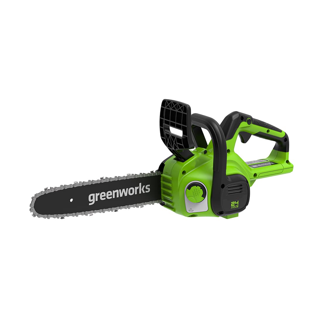 Цепная пила аккумуляторная, Greenworks, 2007707UA, G24CS25, 24V, 25см, c 1хАКБ 2Ач и ЗУ