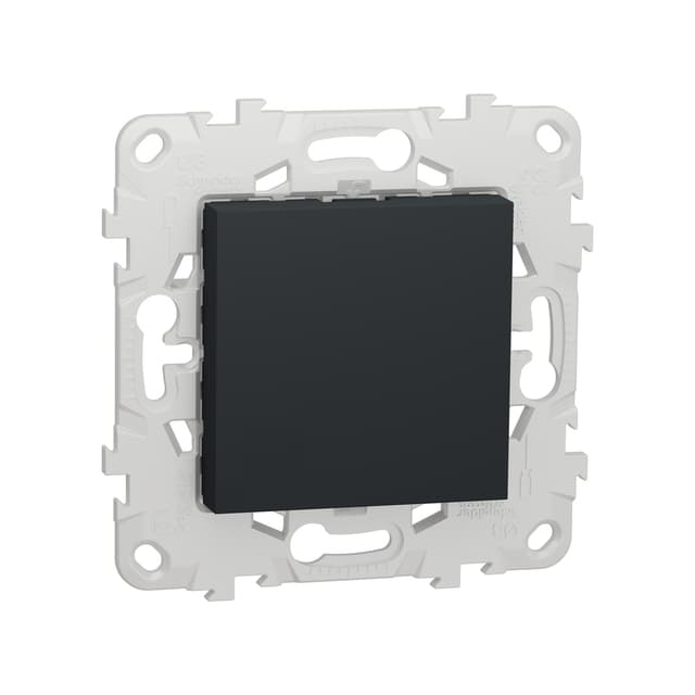 Вывод кабеля, SE, NU586254, Unica New 16А антрацит