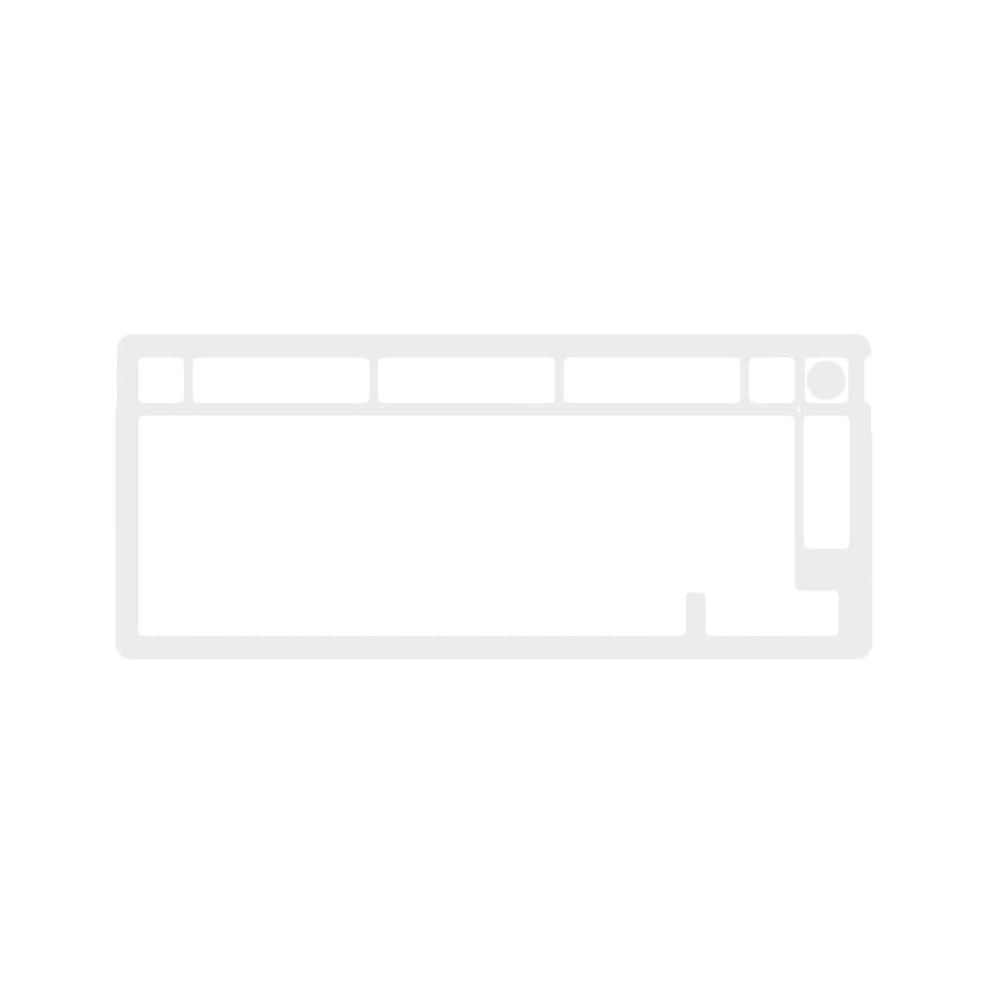 Запчасть к клавиатуре верхняя панель, HyperX, Alloy Rise, 85U09AA, Алюминий, Белый