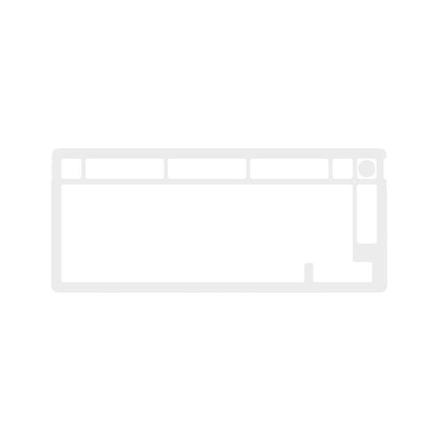 Запчасть к клавиатуре верхняя панель, HyperX, Alloy Rise, 85U09AA, Алюминий, Белый