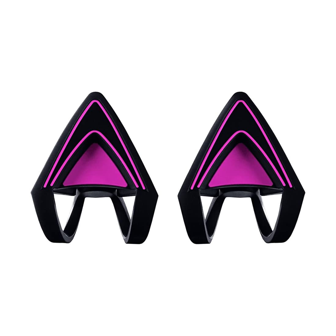 Накладные кошачьи ушки на гарнитуру, Razer, Kitty Ears for Kraken (Neon Purple), RC21-01140100-W3M1, Регулируемый дизайн для различных образов, Прочный и водонепроницаемый для беспроблемного использования, 20 гр, Неоново- фиолетовый