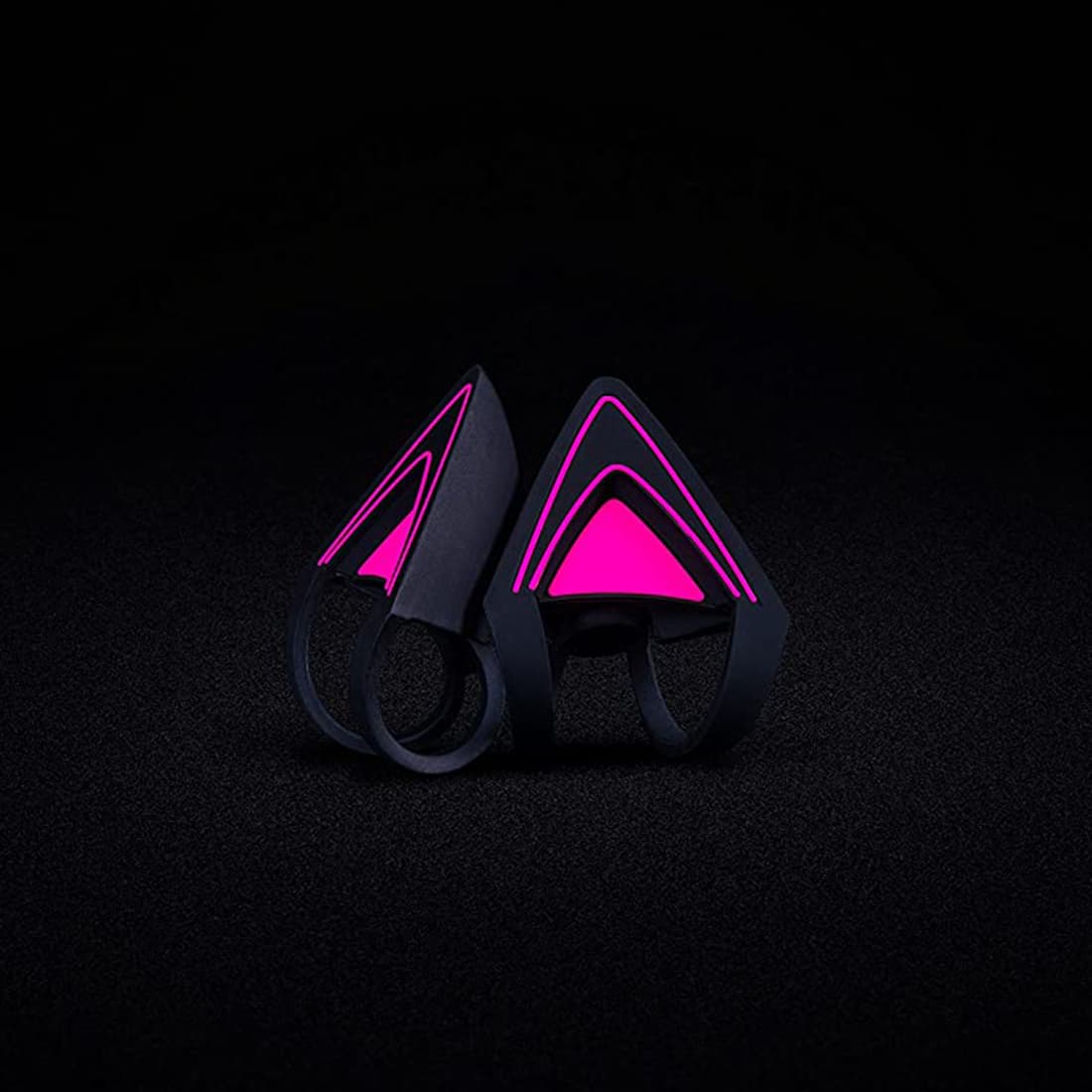 Накладные кошачьи ушки на гарнитуру, Razer, Kitty Ears for Kraken (Neon Purple), RC21-01140100-W3M1, Регулируемый дизайн для различных образов, Прочный и водонепроницаемый для беспроблемного использования, 20 гр, Неоново- фиолетовый