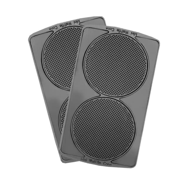 Панель для мультипекаря, Redmond, RAMB-12, Голландские вафли, Антипригарное покрытие, Габаритные размеры 134  236 мм, Черный