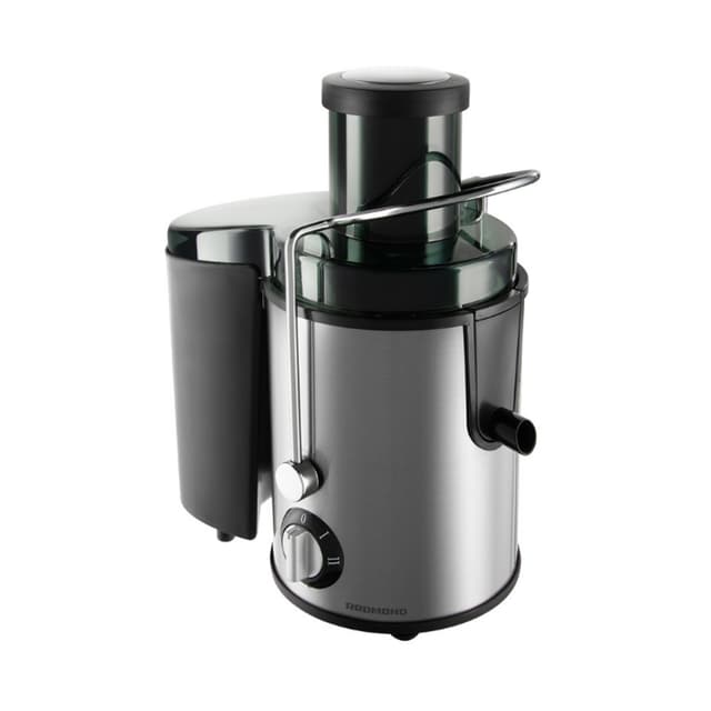 Соковыжималка центробежная, Redmond, RJ-M911, Мощность 860 Вт, 2 скорости, Скорость работы 20000 об/мин, Диаметр загрузочного отверстия 65 мм, Резервуар для сока 750 мл, Резервуар для жмыха 1500 мл